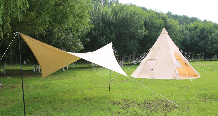 Cheap Goat Tents Luxury Waterproof Tepee Tent 5m Cotton Canvas Camping Teepee Tipi Indian Tent   